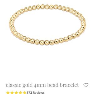 E Newton Gold filled 4mm Beaded Bracelet extends $62